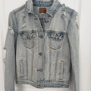 AE Vintage Distressed Denim Jacket